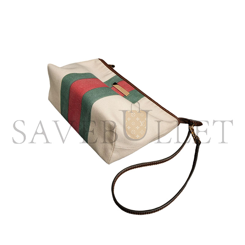 GUCCI SMALL POUCH WITH STRAP AND WEB A000MM (17*12.5*10cm)